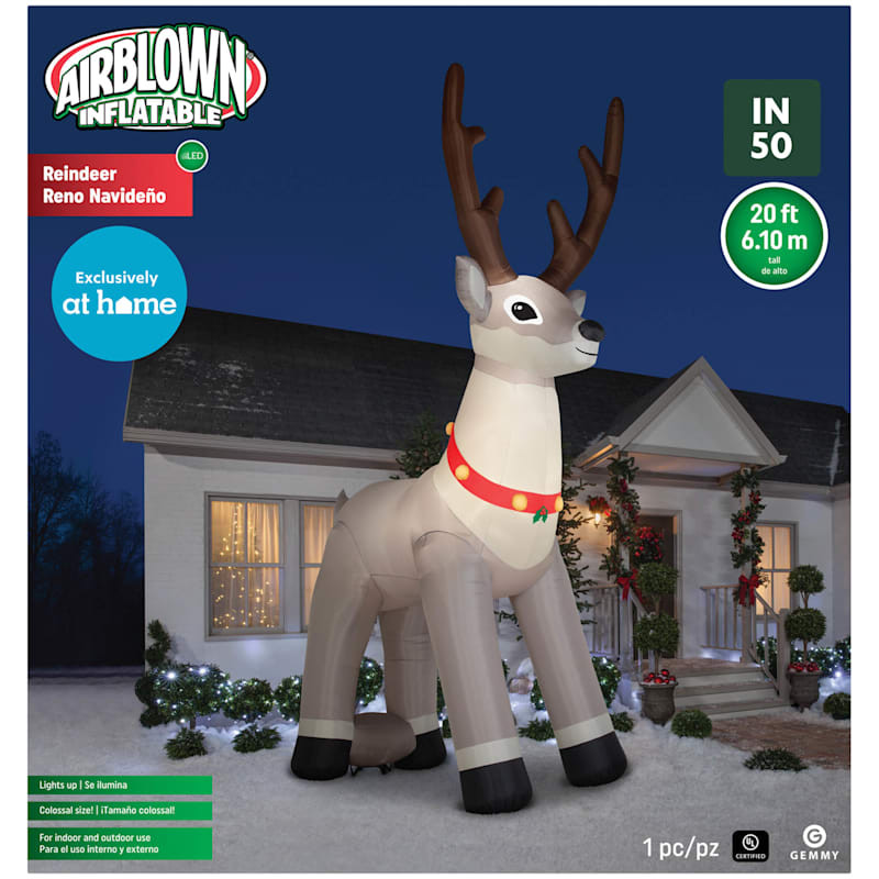 Inflatable Colossal Reindeer, 20' | At Home