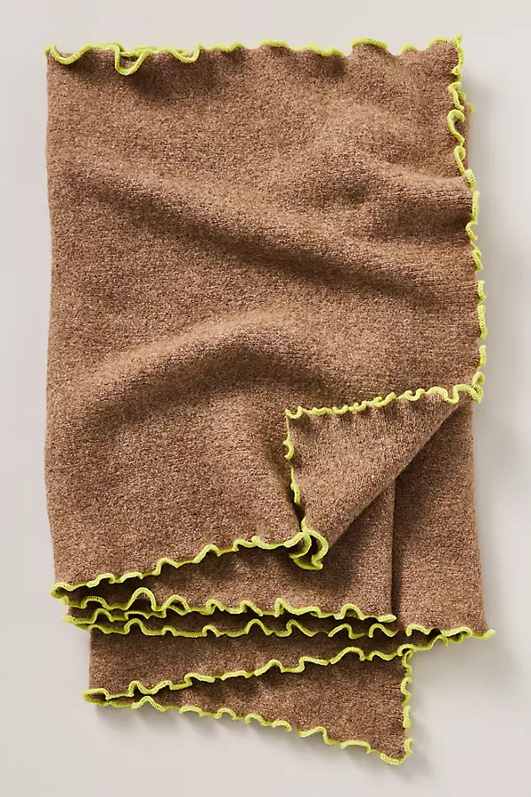 Maeve Lettuce Edge Scallop Scarf | Anthropologie (US)