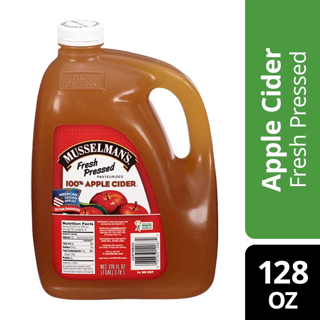 Musselman's 100% Apple Cider, Fresh Pressed, 128 fl oz Jug - Walmart.com | Walmart (US)