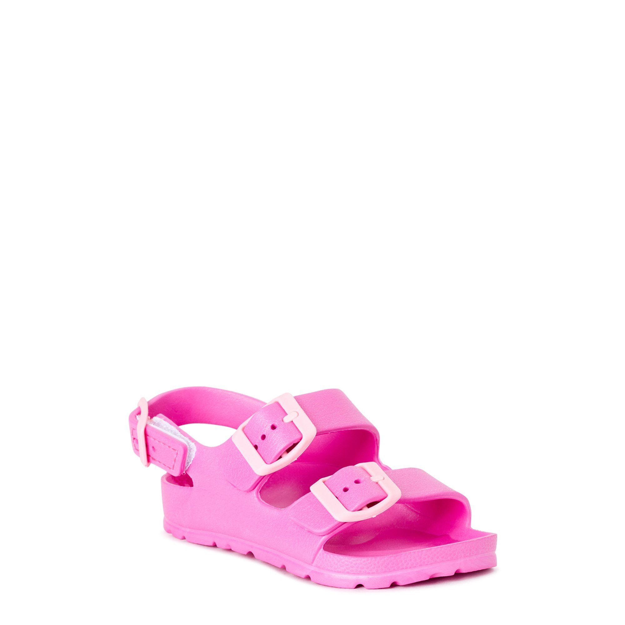 First Steps by Stepping Stones First Walker Buckle EVA Footbed Slide Sandal (Infant Girls) | Walmart (US)