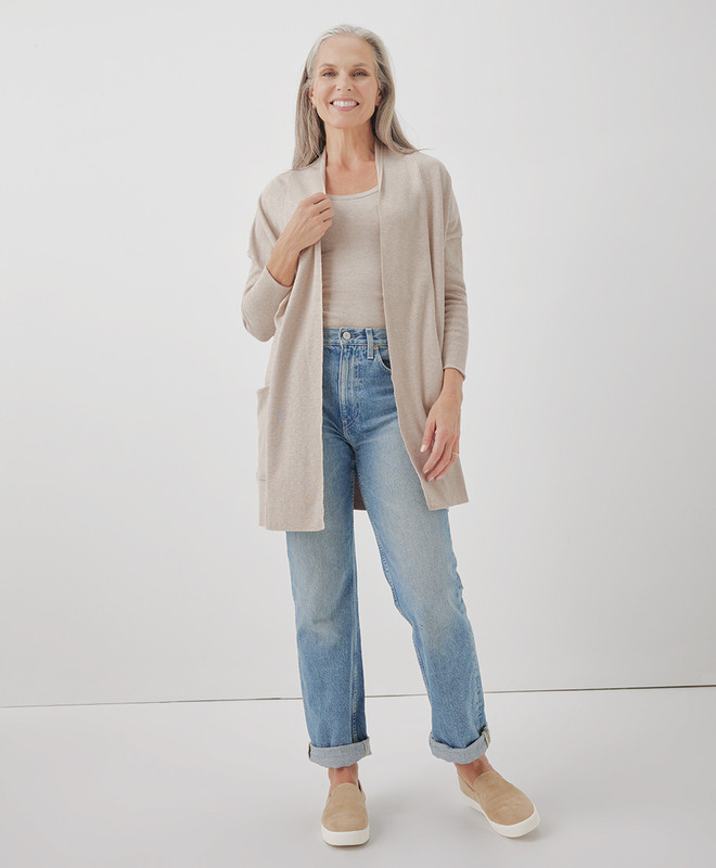 Women’s Airplane Cardigan made with Organic Cotton | Pact | Pact Apparel