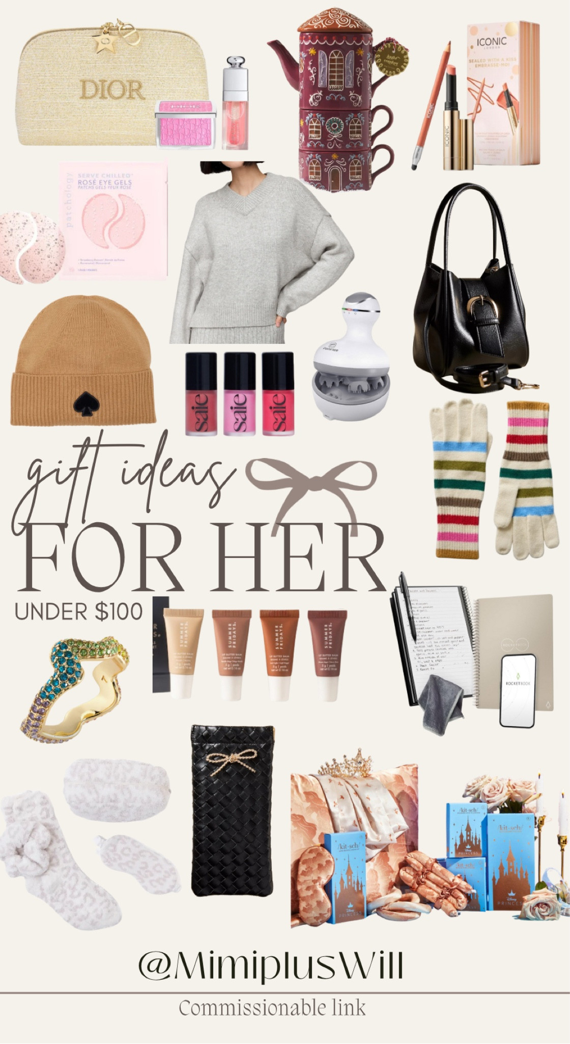 @mimipluswill 2024 gift guide! Gift ideas for her under $100!! Mom, wife, sister, SIL, best friend, aunt, grandma… any woman in your life! 

Gifts for her | scalp massage | purse | gloves | hat | jewelry | glasses case | electronic journal 
Follow @mimipluswill for more! 

#LTKHoliday #LTKGiftGuide #LTKFindsUnder100