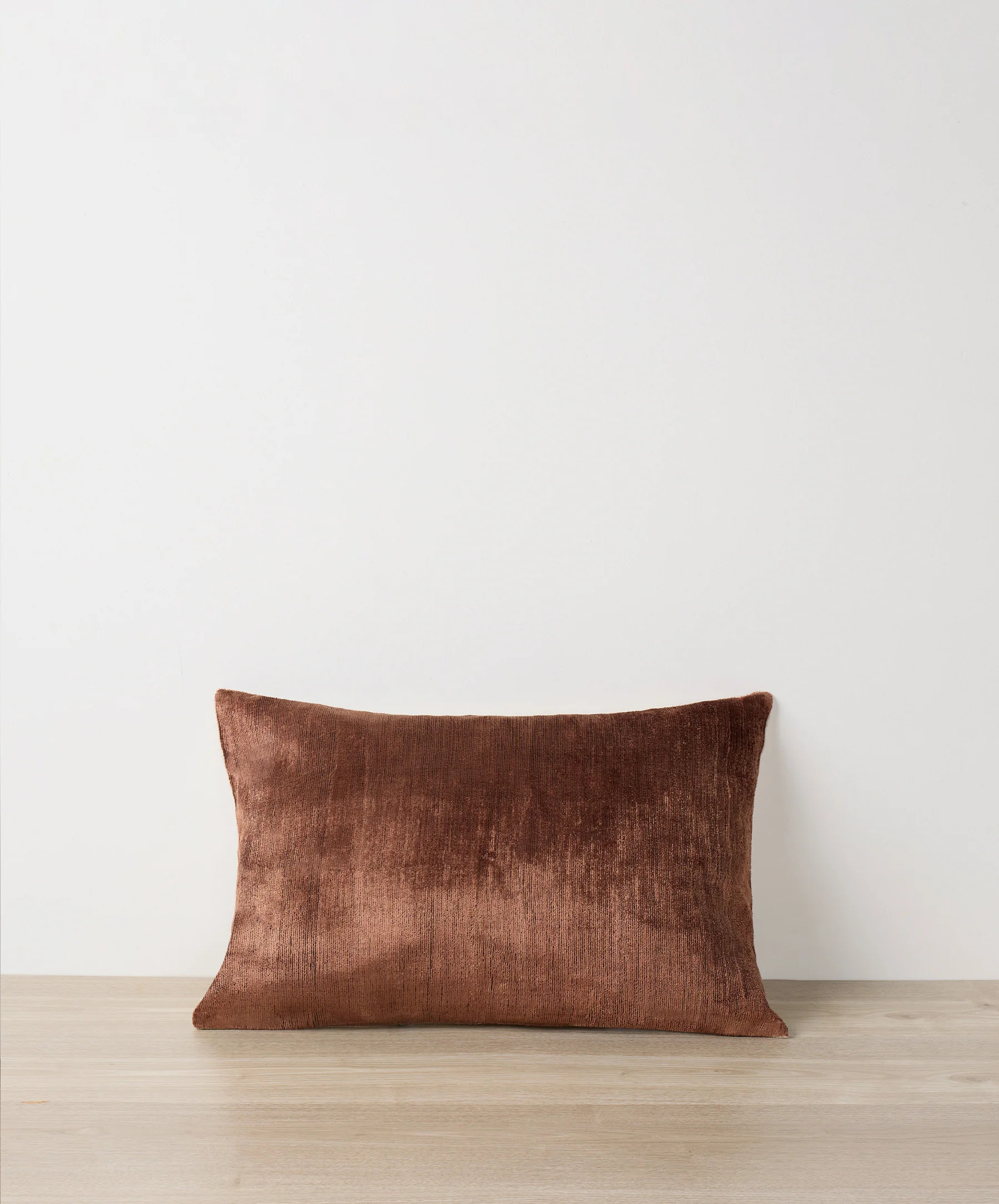 Talik Velvet Rectangular Cushion Cover - Chestnut | CULTIVER US