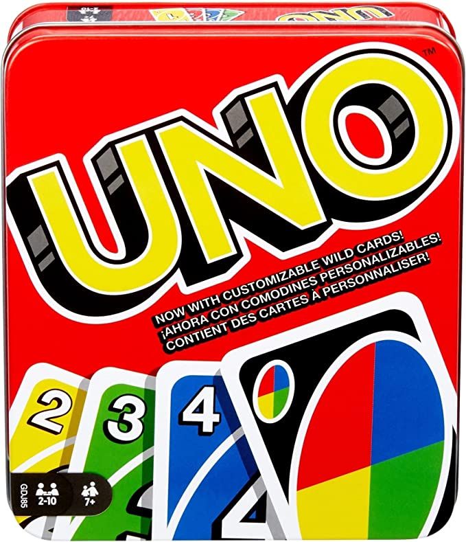 Mattel Games UNO Card Game for Family Night, Travel Game & Gift for Kids in a Collectible Storage... | Amazon (US)