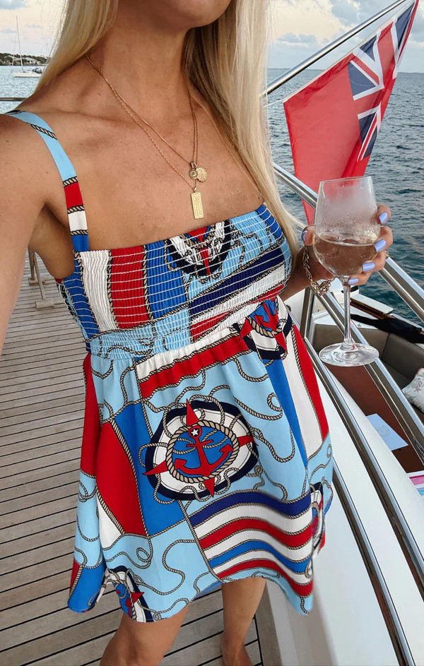 Mallory Mini Dress ~ Anchors Away | Show Me Your Mumu