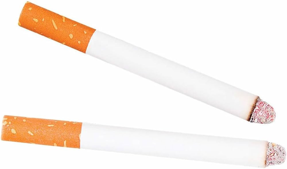 2PCS Funny Fake Cigarettes Fags Smoke Effect Lit End Joke Trick Toy | Amazon (US)
