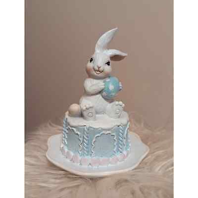 Cupcakes and Cashmere Bunny with Easter Egg on Cake 7" Figurine  | eBay | eBay US