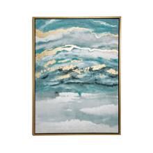 Blue Contemporary Abstract Canvas Wall Art | Michaels Stores