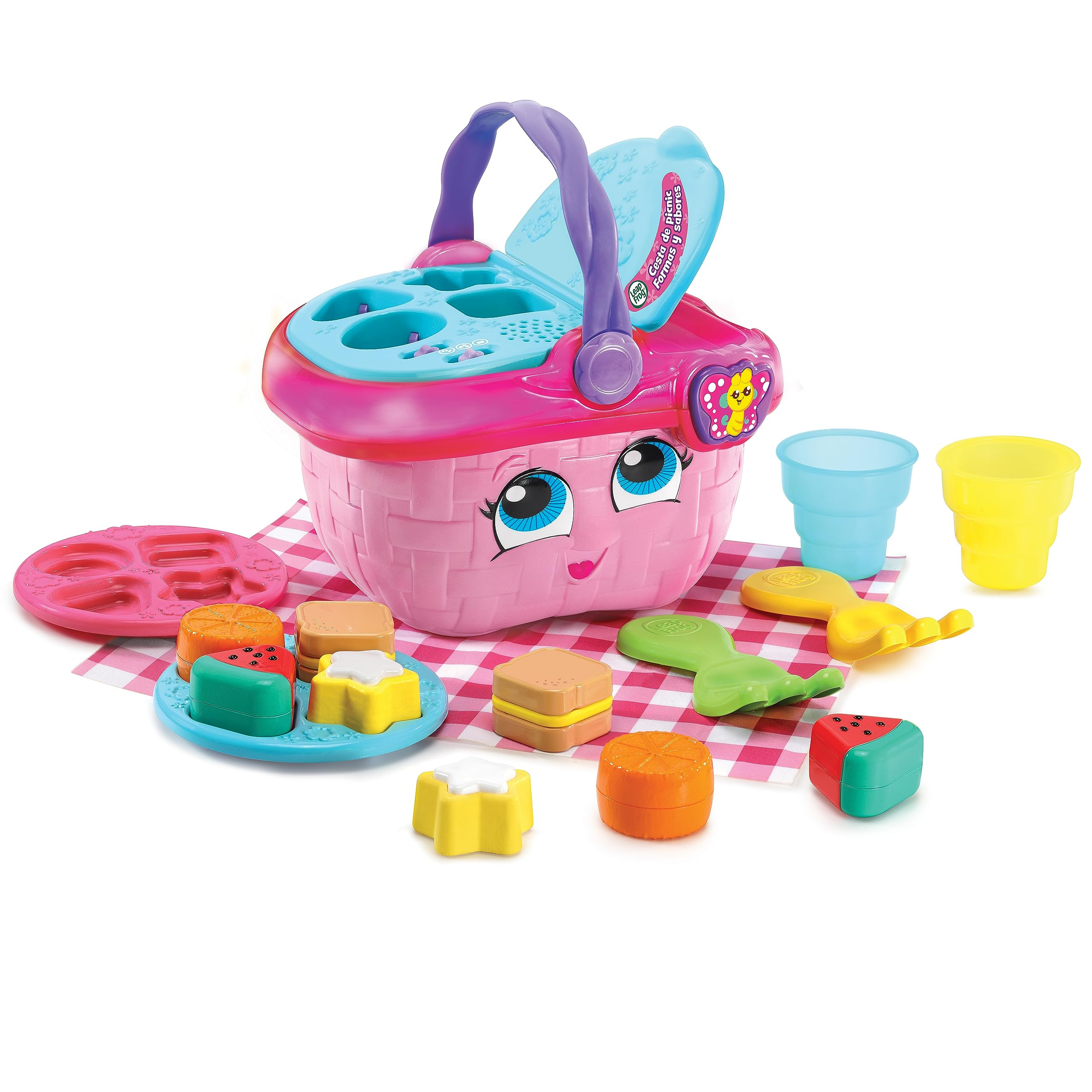 Leapfrog VTech Picnic Basket Shapes and Flavors, Nestable Toy for Kids +1 Year, Learn to Sort, So... | Amazon (US)