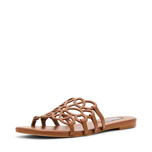 Steve Madden Women's Lotus Sandal, Tan Leather, 7 | Amazon (US)