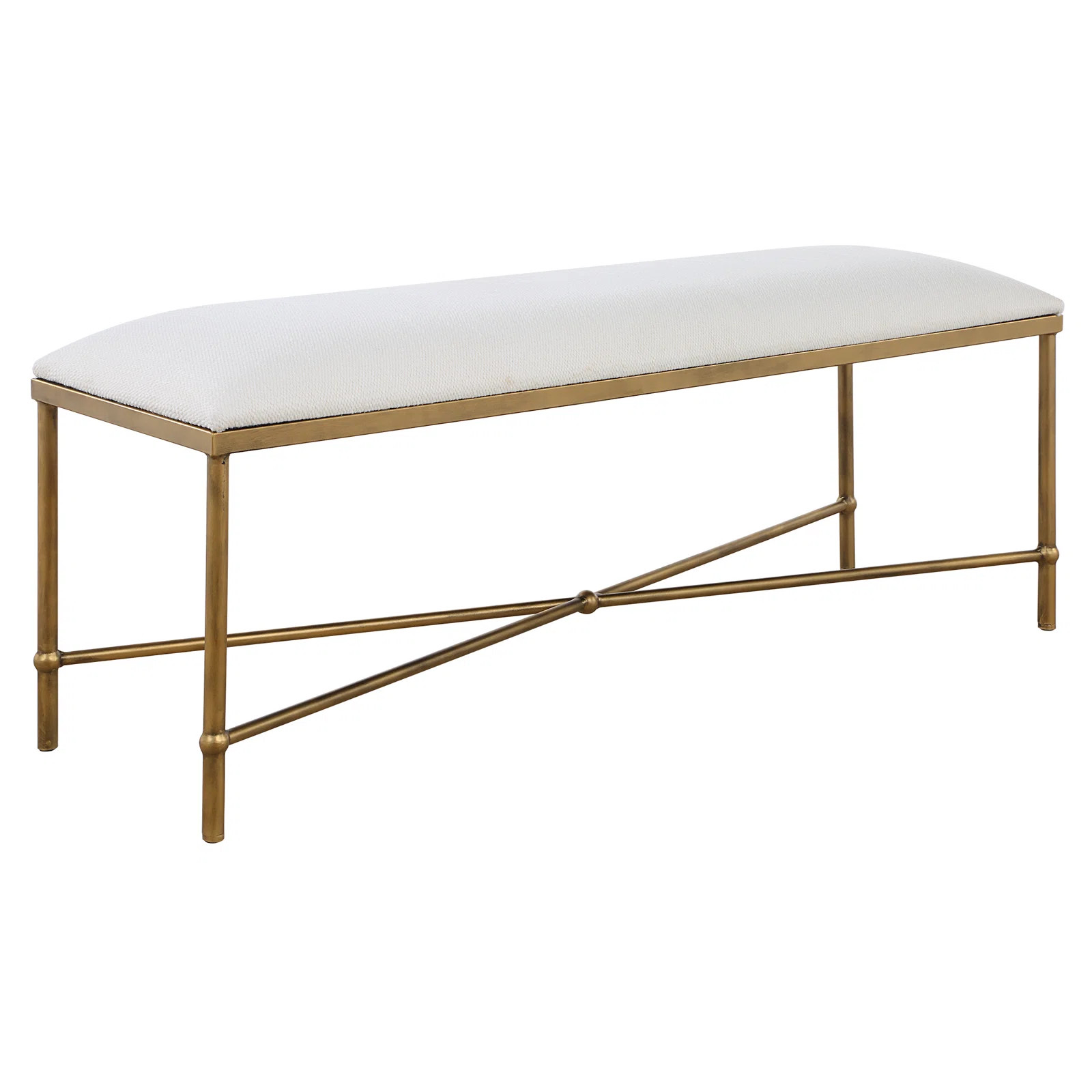 Uttermost Avenham Gold Bench | Perigold