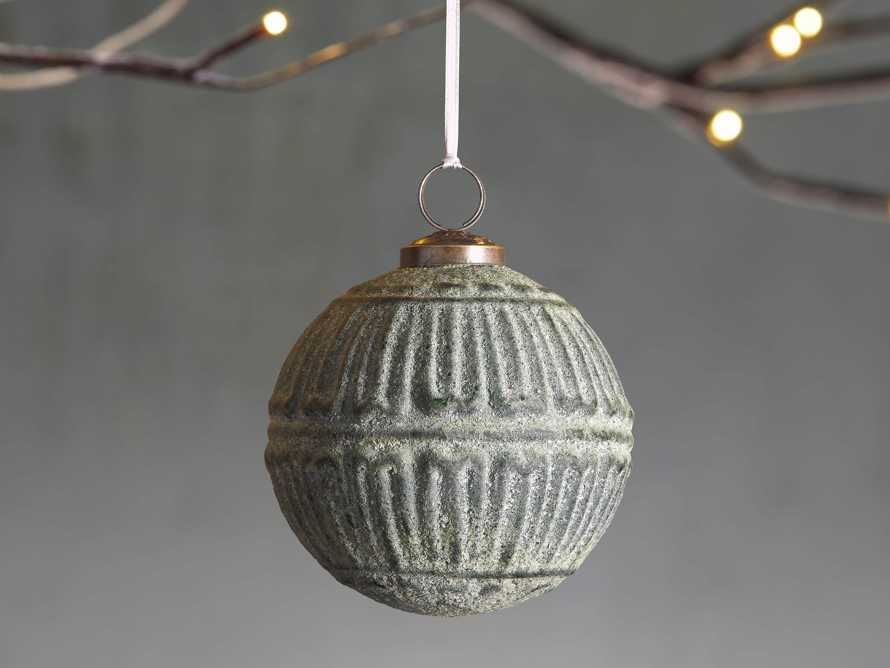 Set of 4 Linework Ornaments in Green | Arhaus