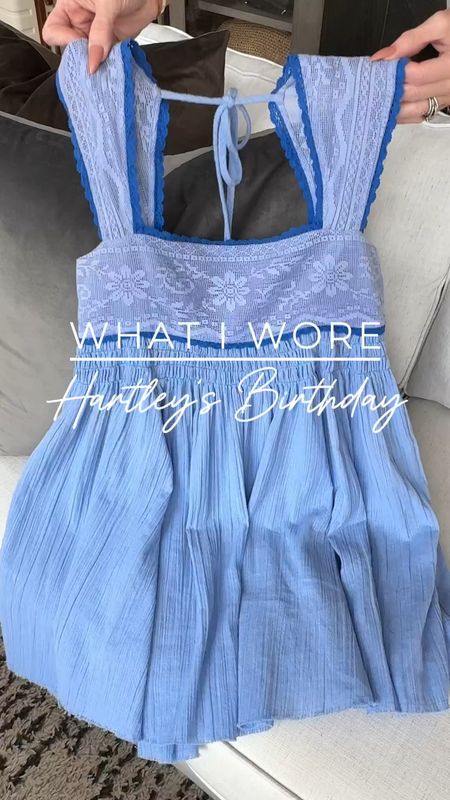 What I wore for Hartley’s birthday party. It was a karaoke party and she loves blue! This is the cutest and easiest to wear dress, comes in a few colors, Sz small
I wore biker shorts underneath Sz small
Boots tts




#LTKStyleTip #LTKTravel #LTKSeasonal