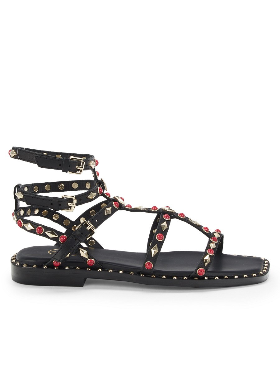 Ash Women's Marrakech Studded Leather Gladiator Sandals - Black - Size 38 (8) | Saks Fifth Avenue OFF 5TH
