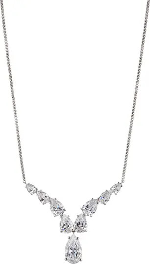Shine On Pear Cubic Zirconia Pendant Necklace | Nordstrom