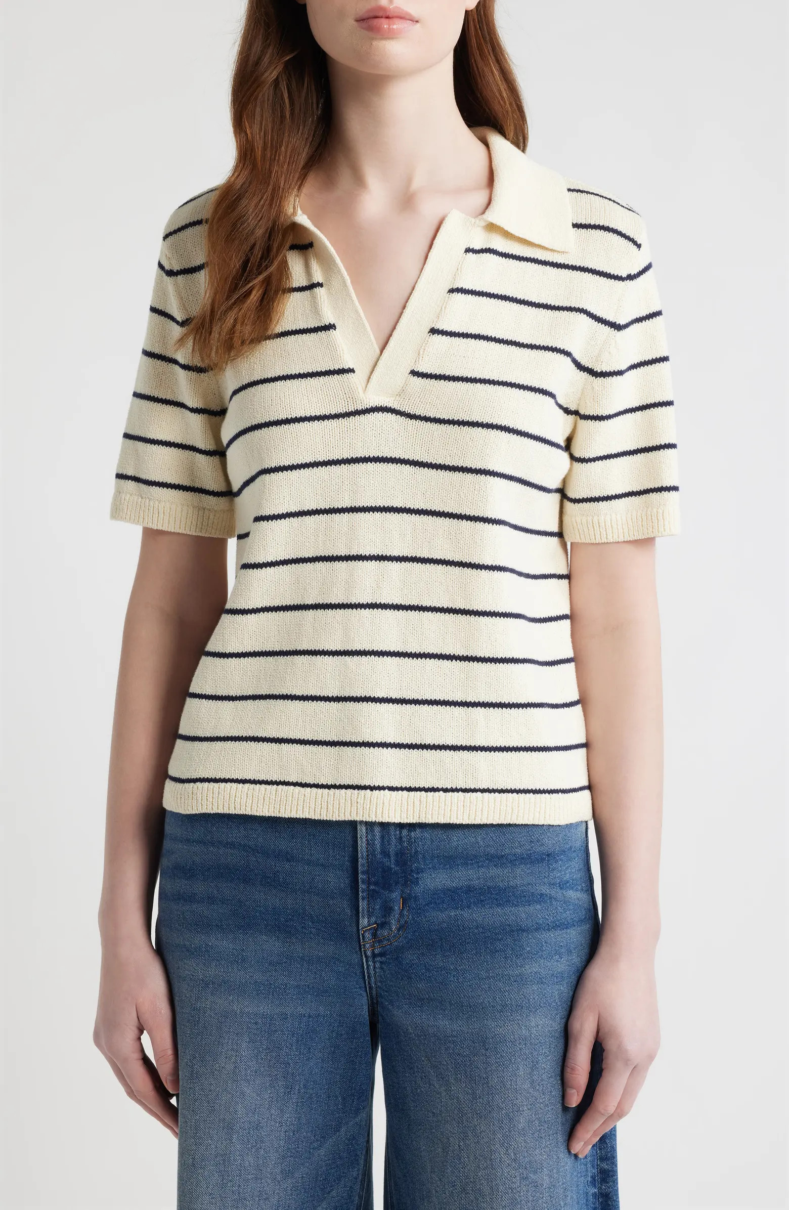 The Stripe Polo Top | Nordstrom