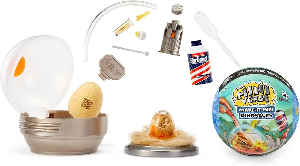 MGA MINIVERSE Make It Mini Dinosaurs Jurassic World - Includes 1 Baby Dinosaur Replica, DIY, For ... | Amazon (UK)