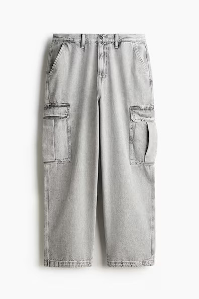 H & M - Loose Cargo Jeans - Gris | H&M (FR, IT, ES, PT, BE)