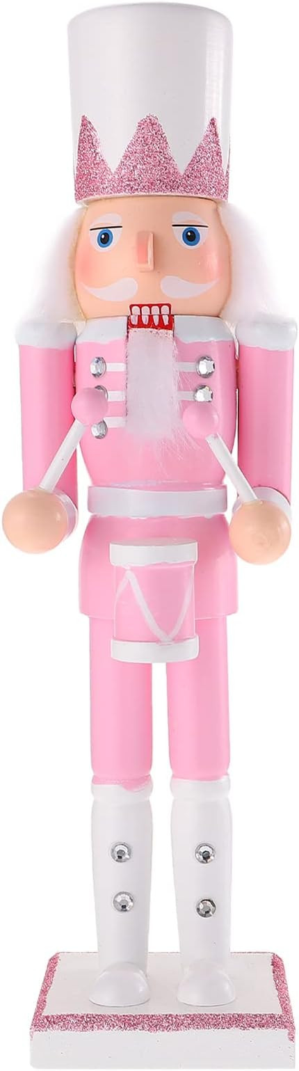 Pink Nutcracker Figures Pink Christmas Decorations 12 Inch Pink Nutcracker Soldier Figure Decor G... | Amazon (US)