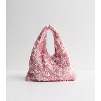 Light Pink Sequinned Grab Bag New Look | New Look (UK)