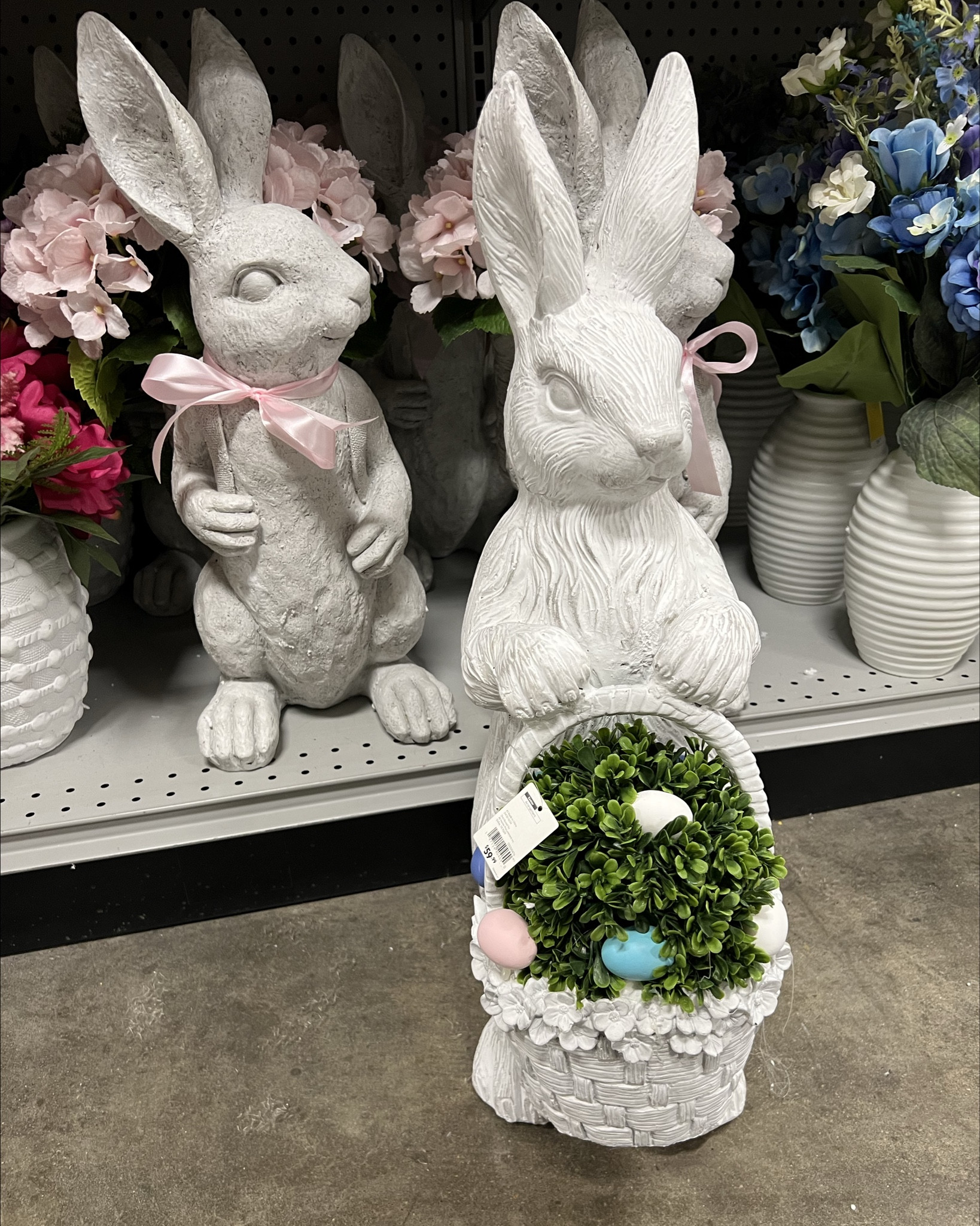 Affordable Easter decor 🐣 I love the bunny with the boxwood basket. Would be cute indoor or outdoor. 




seasonal decor | home decor | spring decor | easter decorations | easter hosting

#LTKSeasonal