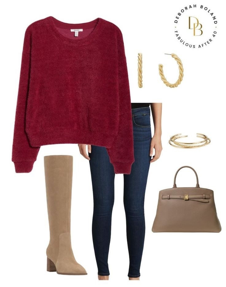 There’s something about a cozy statement sweater that instantly pulls a whole look together 🤍
This fuzzy eyelash sweater is soft, warm, and just a little luxe — perfect with classic denim, knee-high boots, and simple gold accessories. Easy, polished, and comfy enough to wear all day… because looking put together should still feel cozy ✨

#LTKOver40 #LTKootd #LTKSeasonal