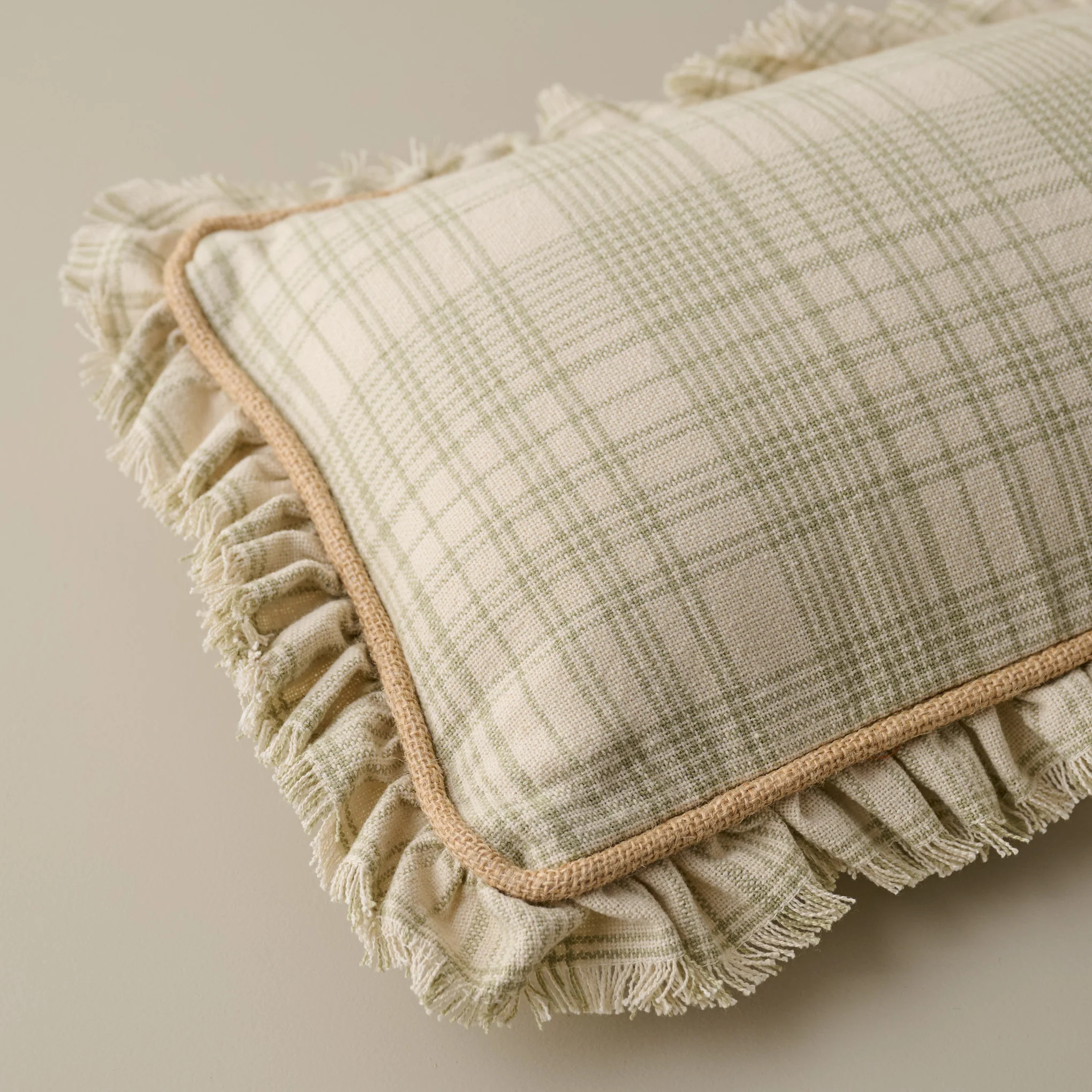 Tyler Check Pillow w/ fill | Magnolia
