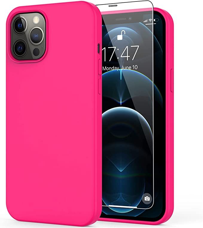DEENAKIN iPhone 12 Pro Max Case with Screen Protector,Soft Flexible Silicone Gel Rubber Bumper Co... | Amazon (US)