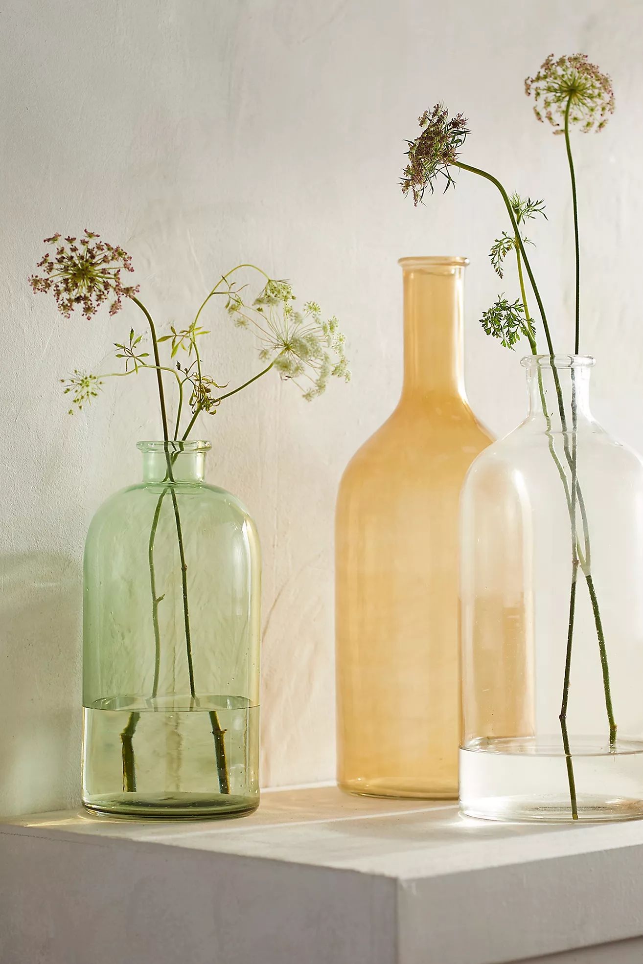 Bottle Neck Glass Vase | Anthropologie (US)