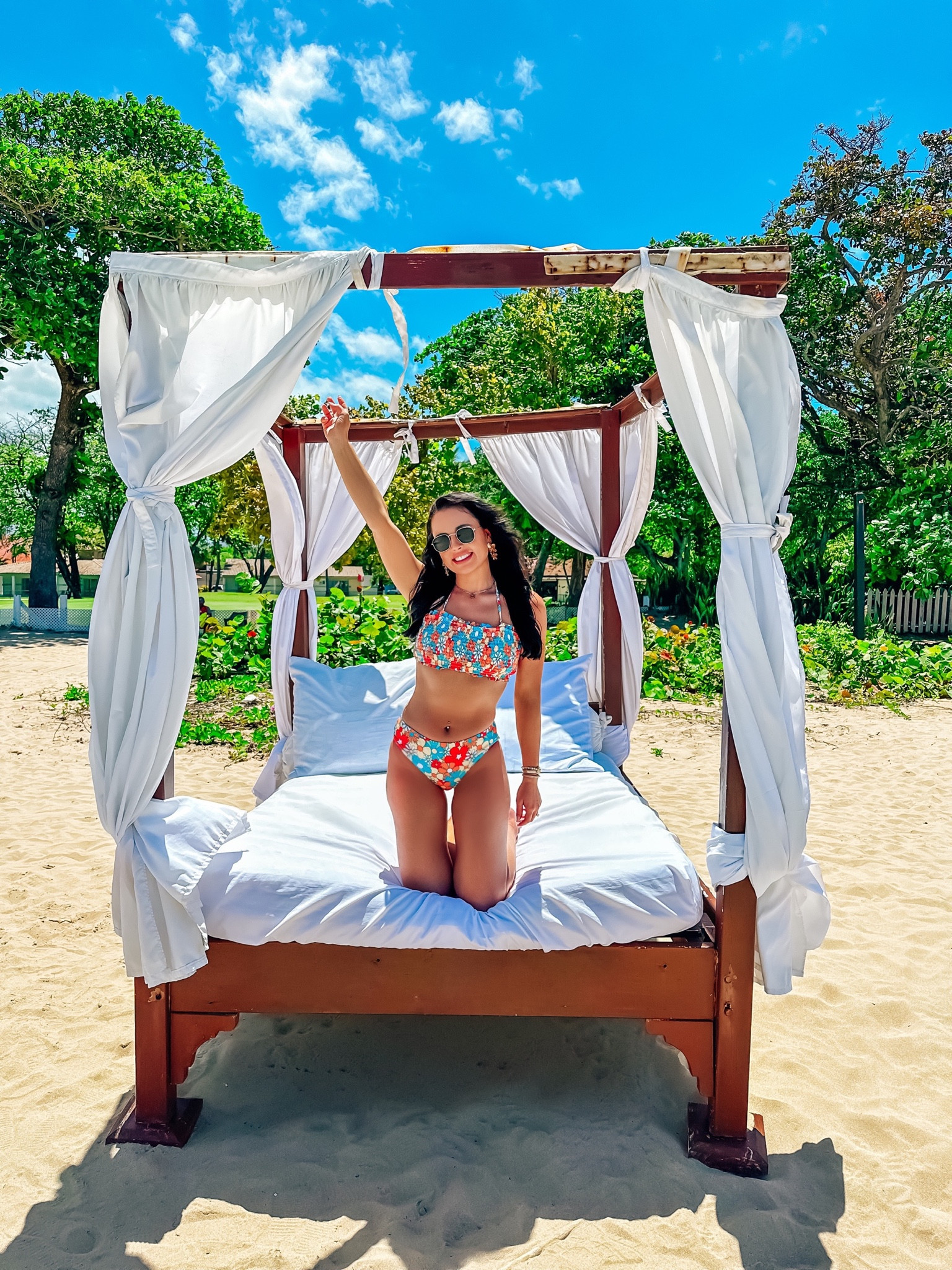 Under $35 amazon two piece casual button up set (sized up to a medium), under $20 amazon strapless floral bathing suit (medium, multiple colors), under $30 amazon rattan beach hat, under $10 amazon round sunglasses and under $30 amazon lace up sandals #founditonamazon 


#LTKSaleAlert #LTKSwim #LTKFindsUnder50