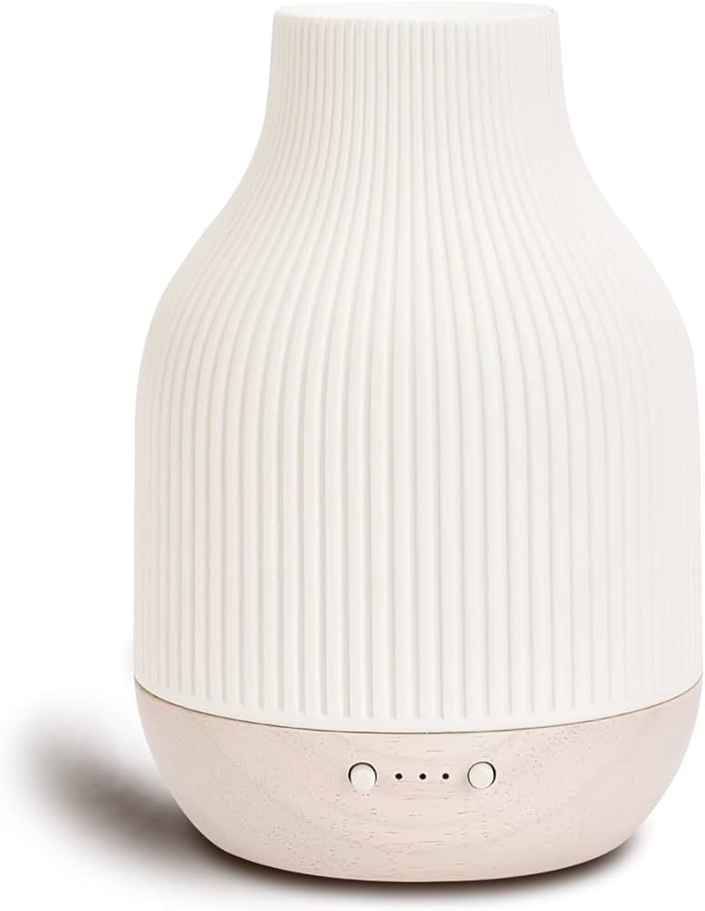 SOICARE Elegant Ceramic Diffuser for Essential Oils with Solid Wood Base,Stone Aromatherapy Essen... | Amazon (US)