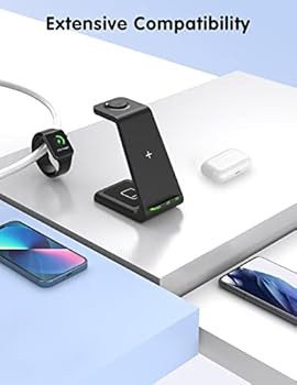 Amazon.com: JoyGeek Wireless Charging Station, Wireless Charging Stand, 3 in 1 Charging Station f... | Amazon (US)