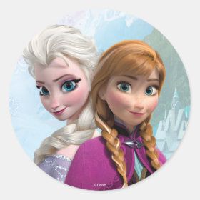 Frozen Elsa Birthday Classic Round Sticker | Zazzle.com | Zazzle