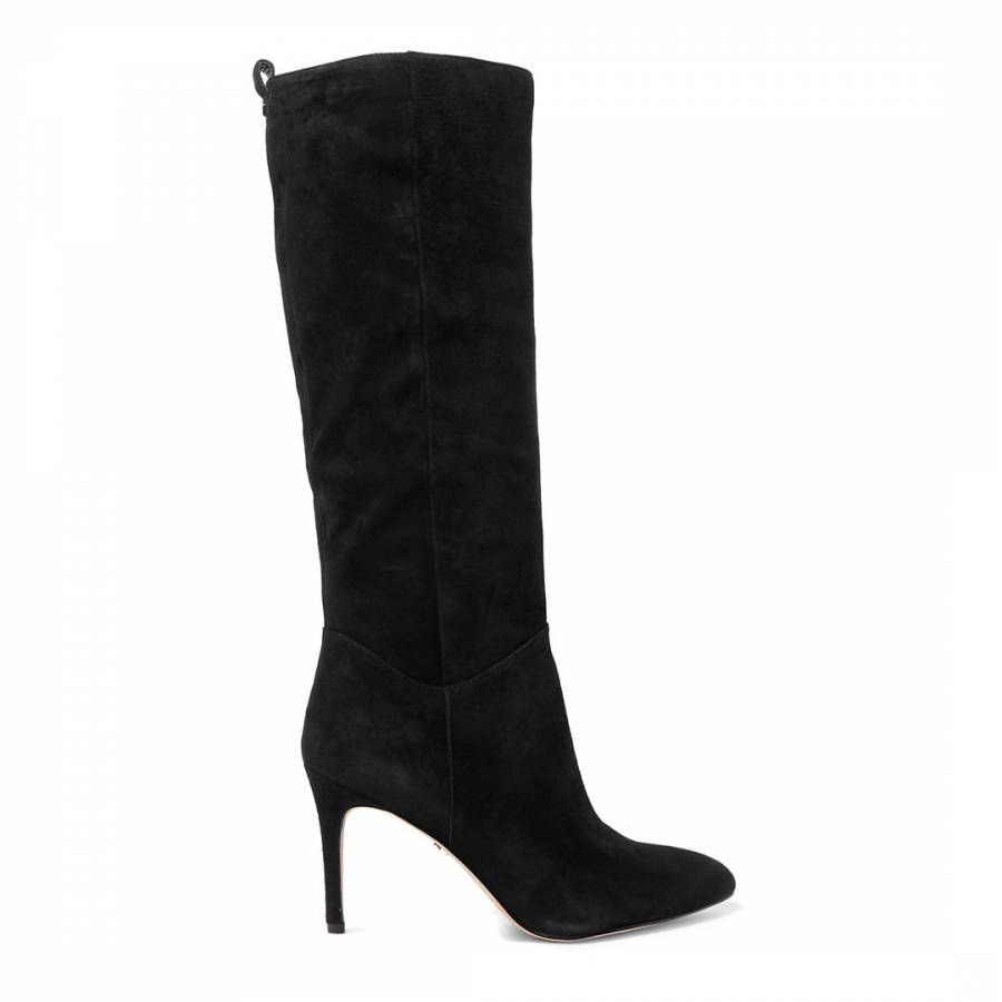 Black Suede Olen Knee High Boots | BrandAlley UK