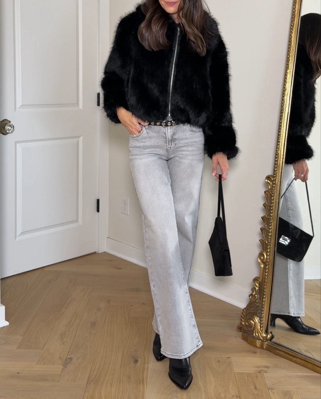 Faux fur jacket: sized up 1 to a M 
Jeans: tts (27) 
Boots: sized up half

Winter going out look / quiet luxury outfit / cozy chic / holiday party outfit ideas 

#LTKHoliday #LTKSeasonal #LTKSaleAlert