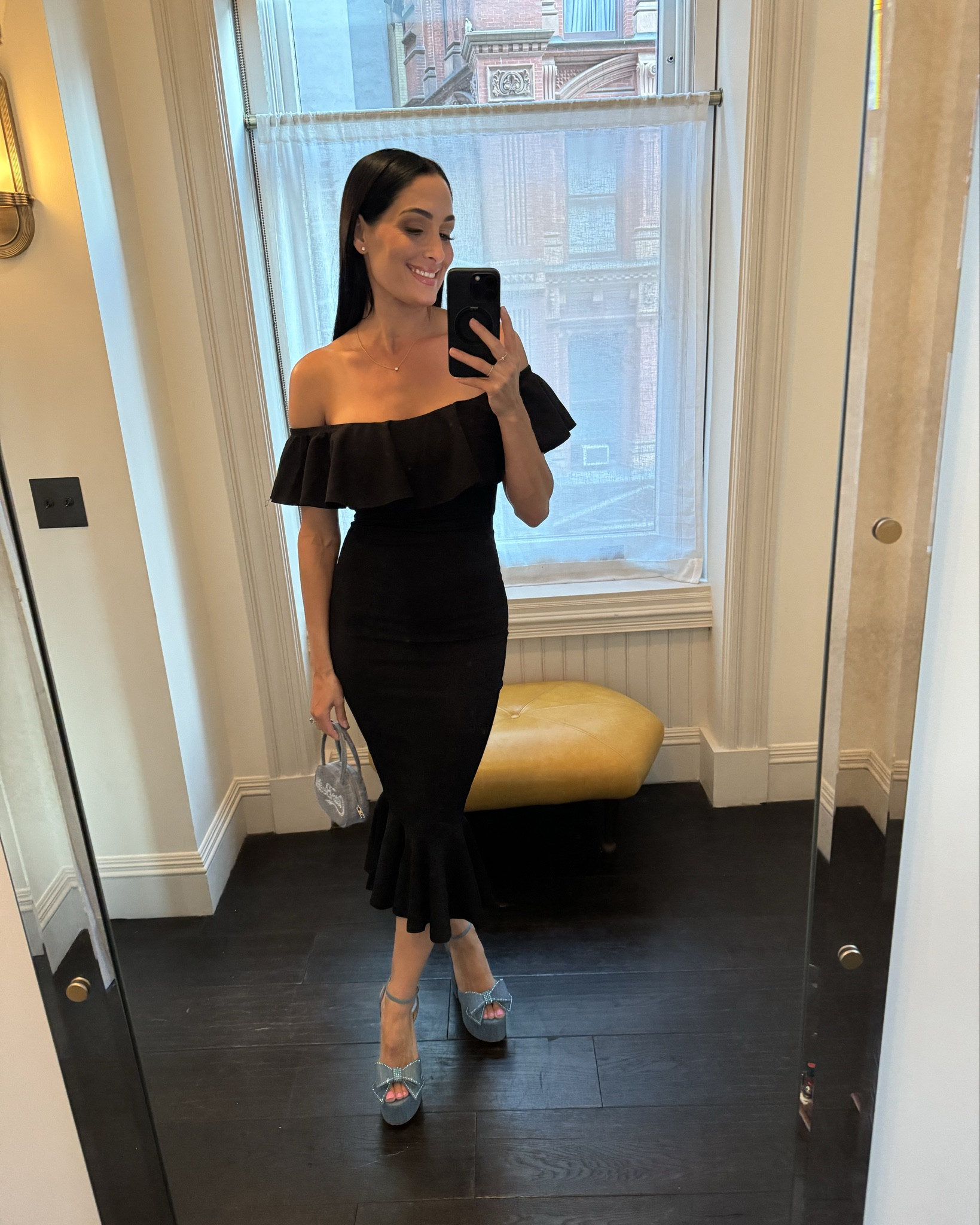 The perfect midi black dress for any occasion! Super affordable too! I’m in a size S 

#LTKStyleTip #LTKSeasonal