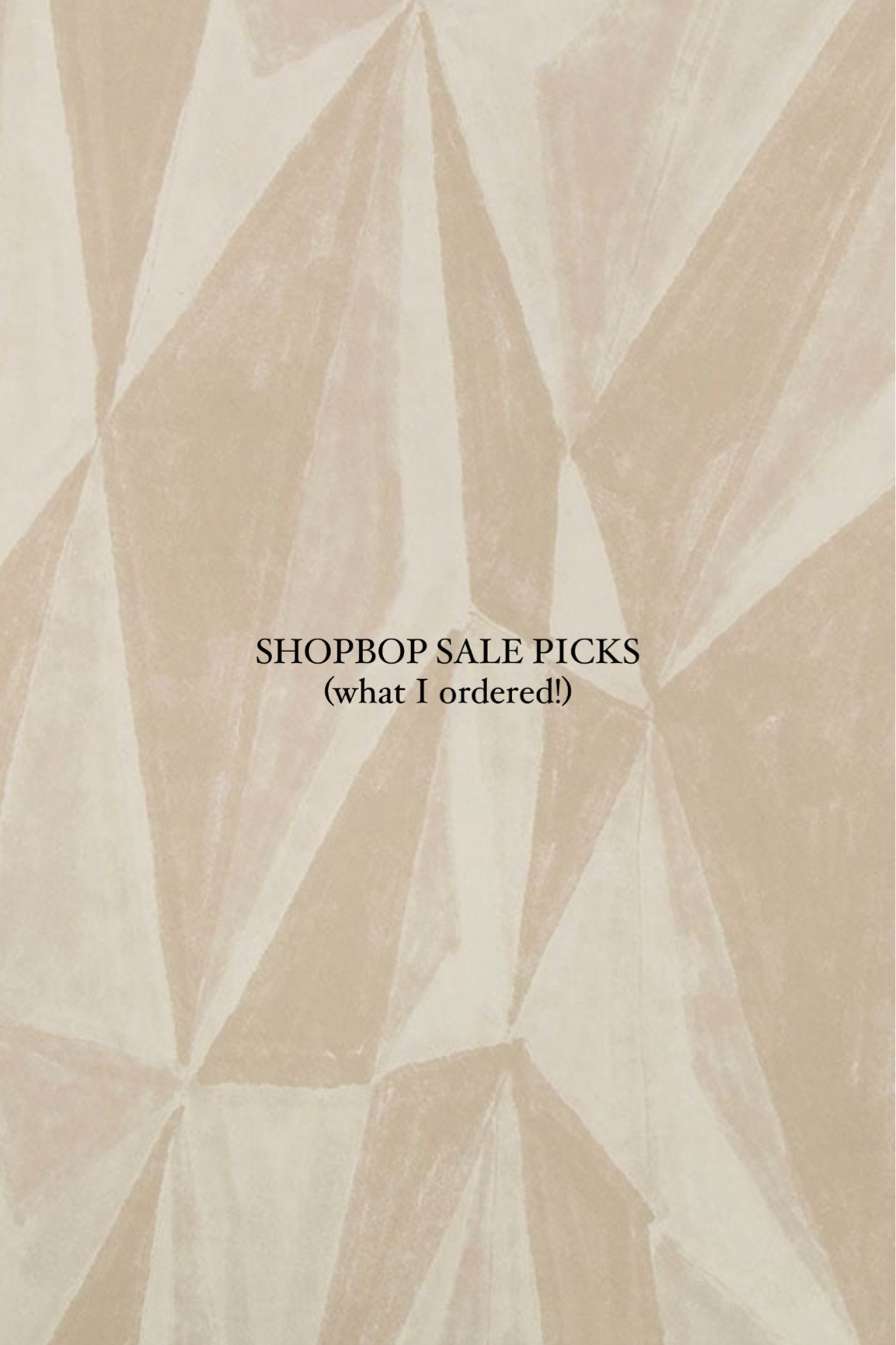 Shopbop Style Event sale picks! 

#LTKSaleAlert