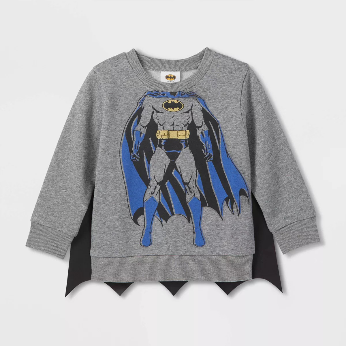 Toddler Boys' DC Comics Batman Printed Pullover Sweatshirt - Gray | Target
