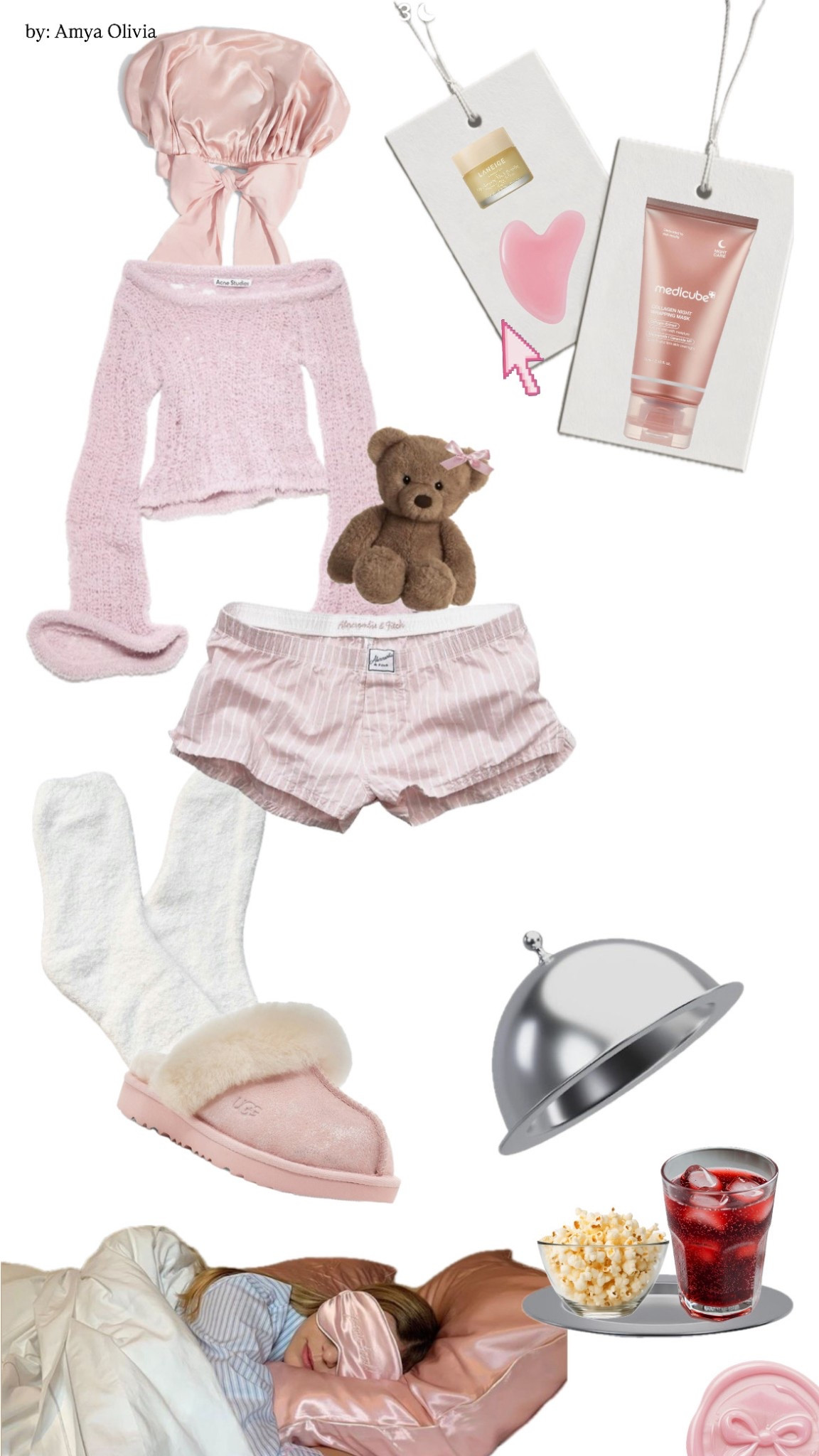 This fit + a sleepy girl mocktail 🍹 = 💤 
#cozyvibes #pinkaesthetic #sleepwearinspo

#LTKStyleTip #LTKFindsUnder50 #LTKSaleAlert