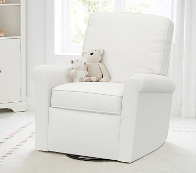 Small Comfort Swivel Glider & Recliner | Pottery Barn Kids