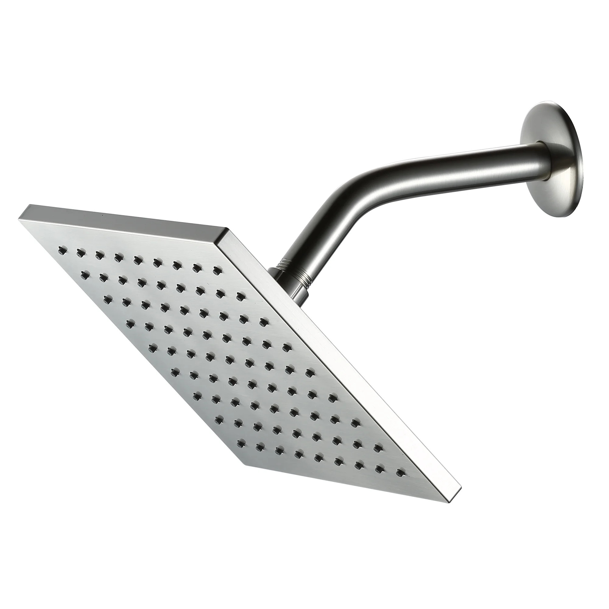 Better Homes & Gardens Square Rain Showerhead in Satin Nickel | Walmart (US)