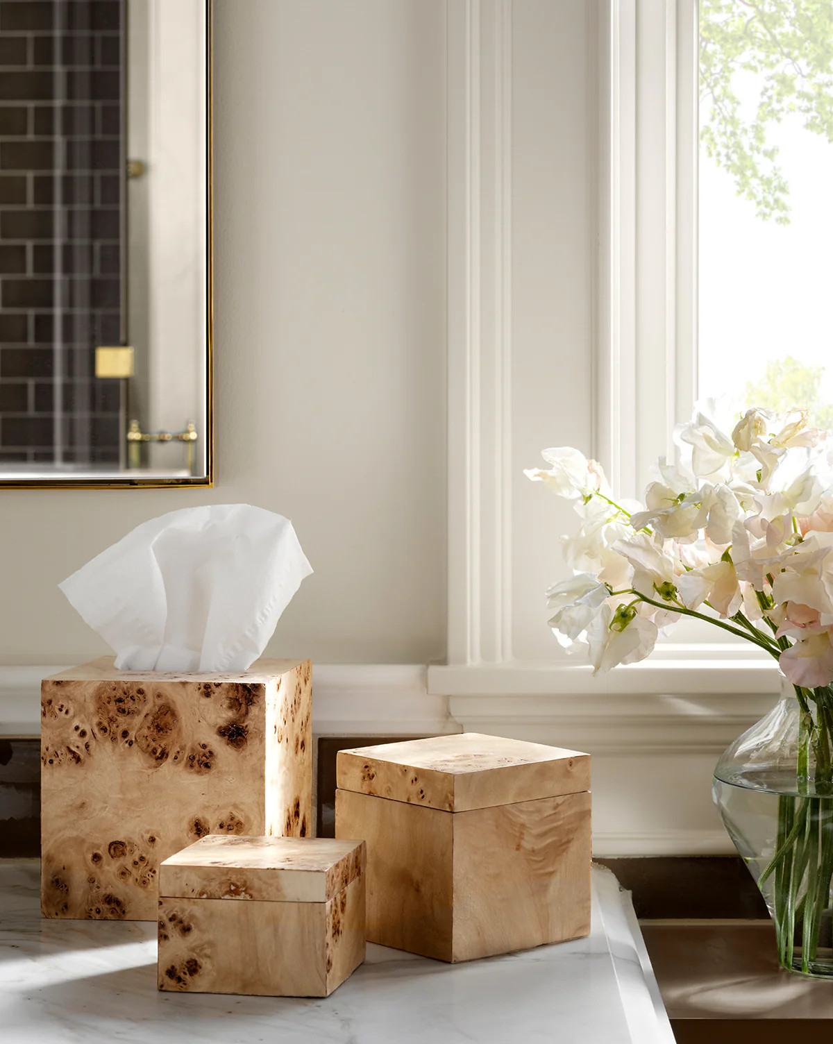 Chilton Burl Tissue Box Cover | McGee & Co. (US)
