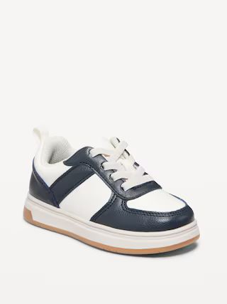 Faux-Leather Lace-Up Sneakers for Toddler Boys | Old Navy (US)