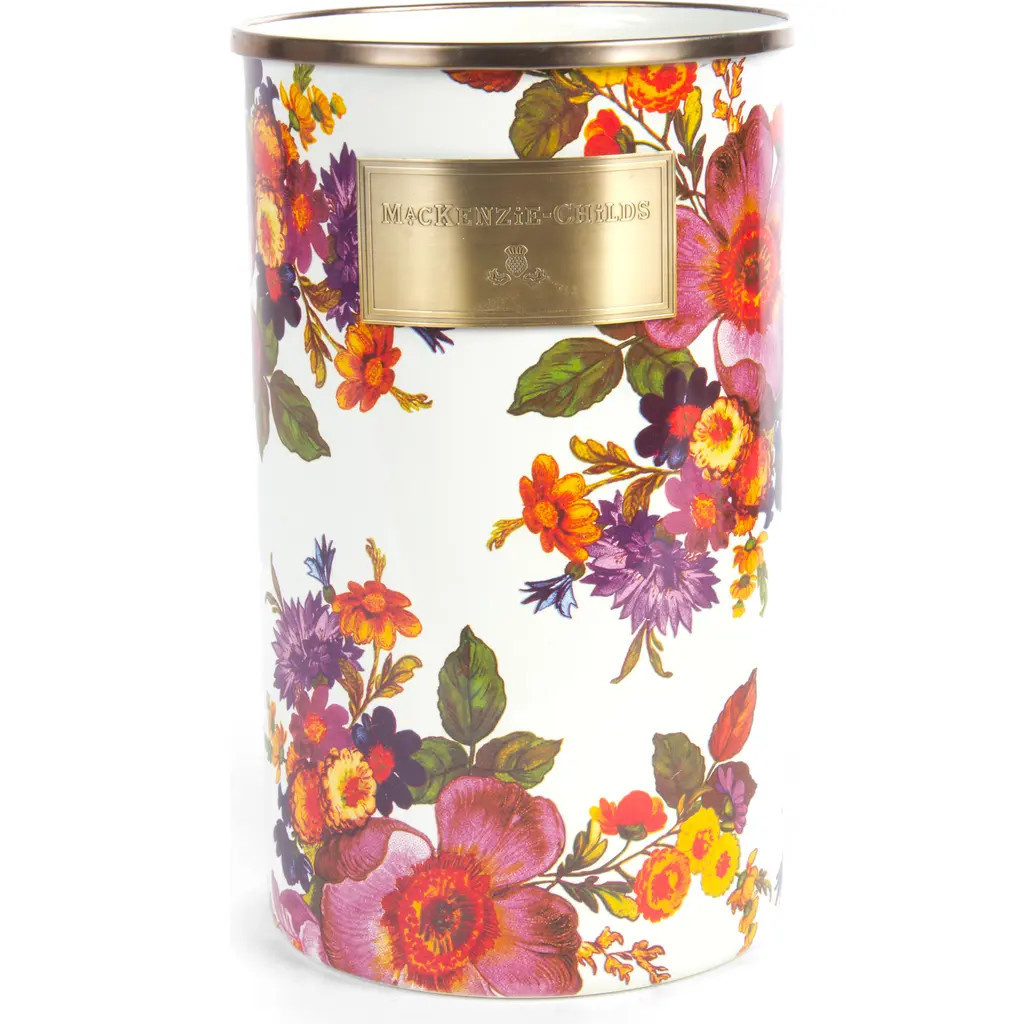 MACKENZIE CHILDS Flower Market Utensil Holder in White Multi at Nordstrom | Nordstrom