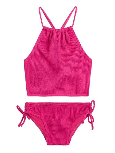 Popcorn Solid Halter Tankini | Amazon (US)