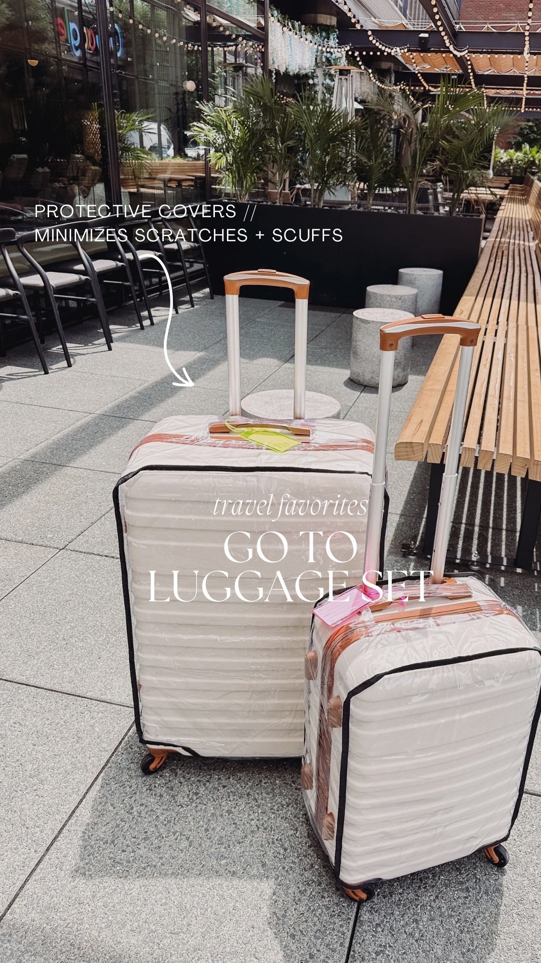 My go-to luggage set + travel favorites!! These suitcases are amazing, and I love these protective plastic covers to keep them from getting scratched!

Seasonal, summer, vacation, traveling, mom favorites, useful, practical, Amazon prime, affordable, budget friendly 

#LTKTravel #LTKSummerEdit #LTKSeasonal
