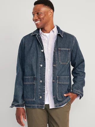 Relaxed Jean Chore Jacket for Men | Old Navy (US)
