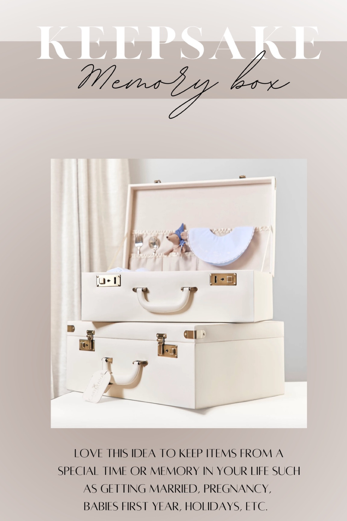 Love these boxes for keeping all of your special memories in! 🤍

#LTKfamily #LTKbump #LTKhome