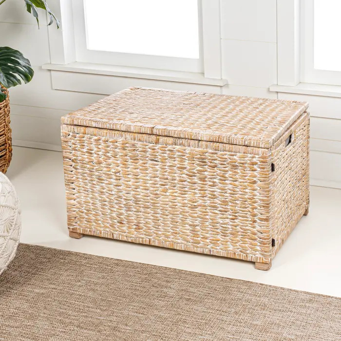 HAPPIMESS Anada Handwoven Wicker Weave Storage Trunk | Nordstrom | Nordstrom