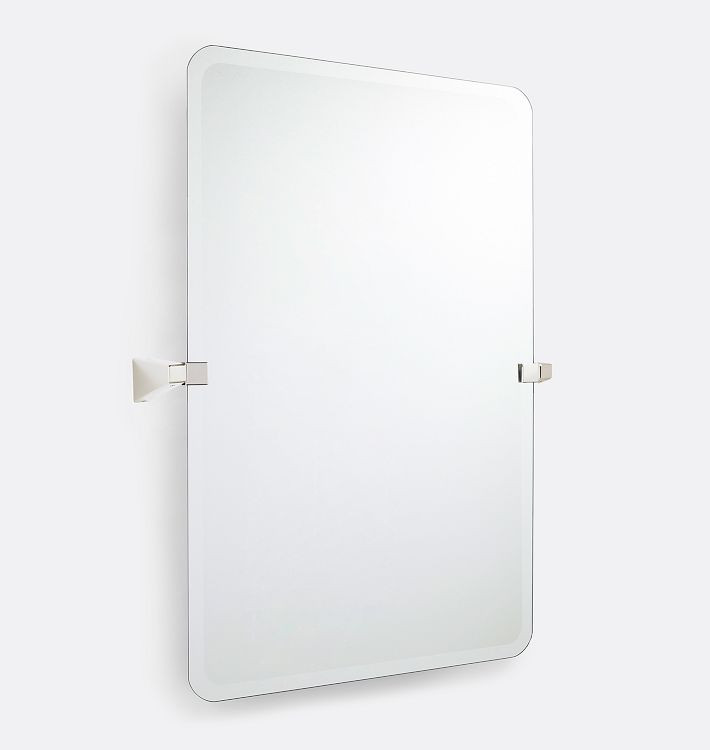 Blair Frameless Rounded Rectangle Pivot Mirror | Rejuvenation